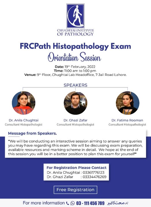 FRCPath Histopathology Exam Orientation Session